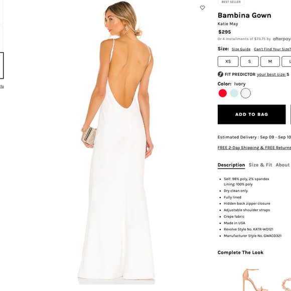 Bambina Gown Katie May (REVOLVE) NWT - Picture 2 of 7